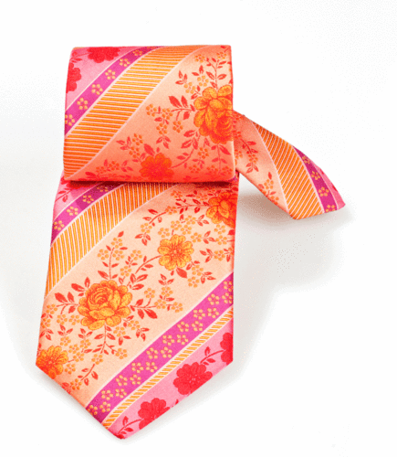 Krawatte mit Blumenmotiv