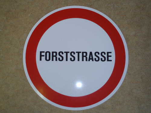 Tafel "FORSTSTRASSE"